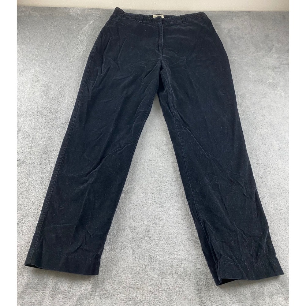 St Johns Bay Women's Black Corduroy Pants Size 16‎ Casual Everyday Comfort